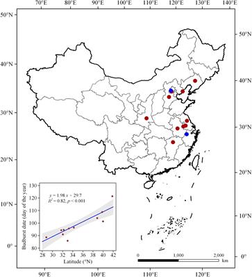 Spatial Difference of Interactive Effect Between Temperature and Daylength on Ginkgo Budburst